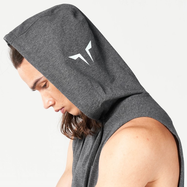 Code Hooded Tank - Black Marl